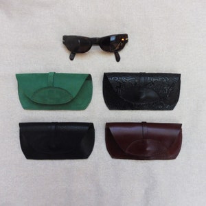 Etui à lunette en cuir noir de fabrication française | Baltayan