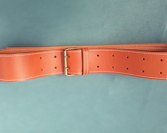 Leather belt