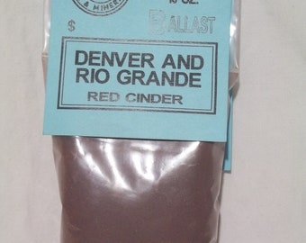 Red Cinder For Model Railroads Ballast