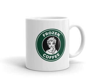 Elsa - Frozen in classic Starbucks Logo Mug