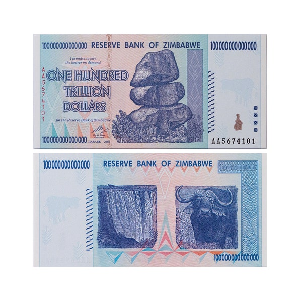 100 Trillion UNC Zimbabwe P-91 (2008, AA) for collector’s