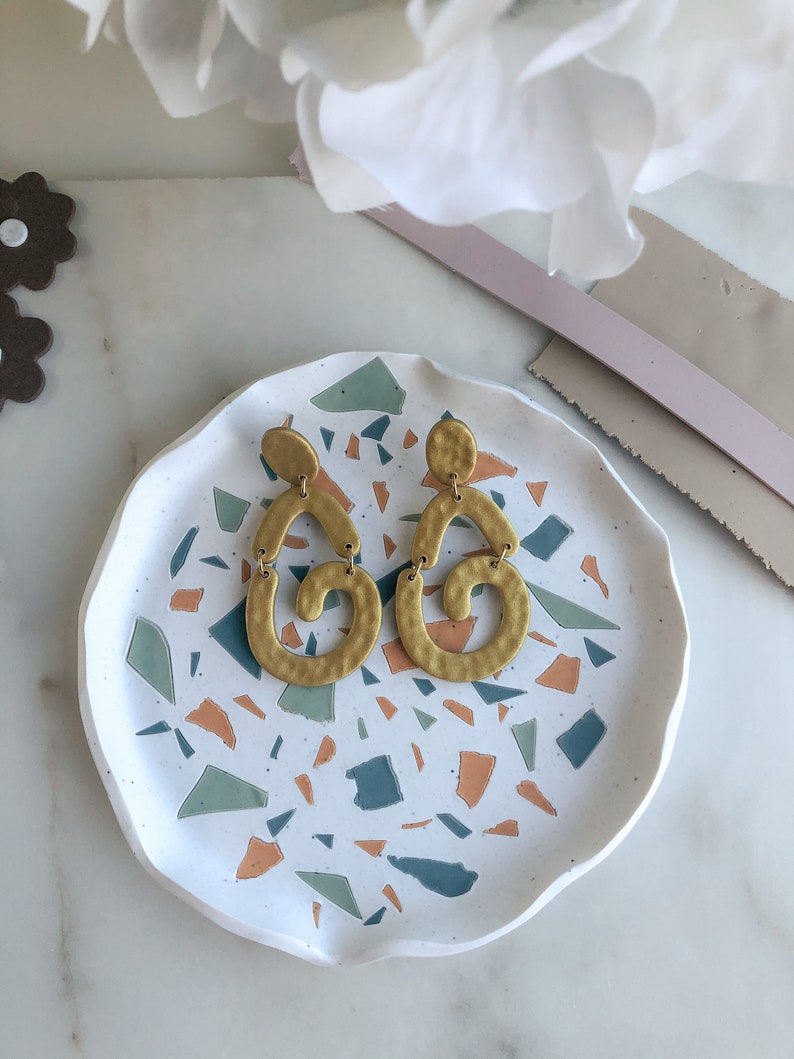Terrazzo Trinket Dish Trinket Dish Jewelry Clay Dish Polymer Clay Dish Handmade Jewelry Dish