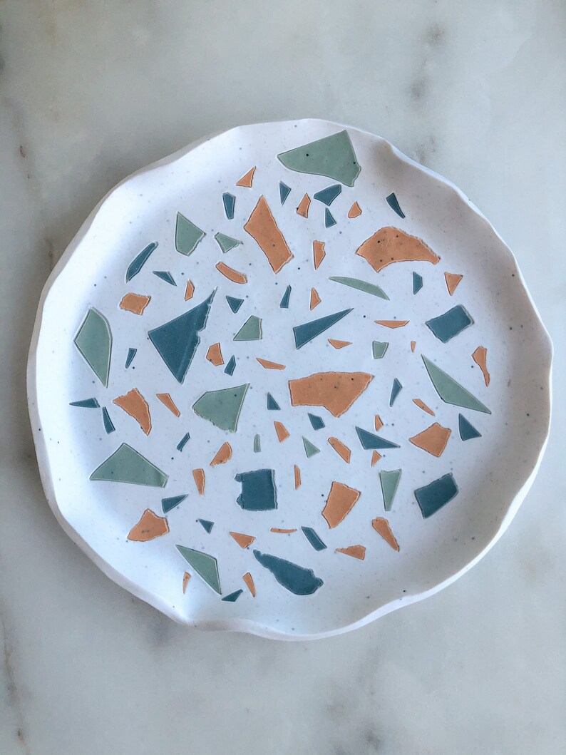 Terrazzo Trinket Dish Trinket Dish Jewelry Clay Dish Polymer Clay Dish Handmade Jewelry Dish