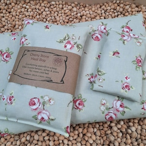 Almohada térmica de piedra de cereza: Compresa fría y caliente natural, funda opcional.