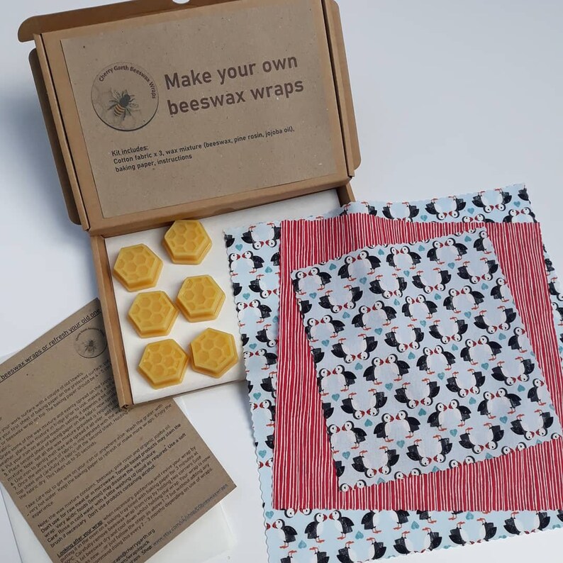 DIY beeswax wrap kit make your own set of 4 beeswax wraps Etsy