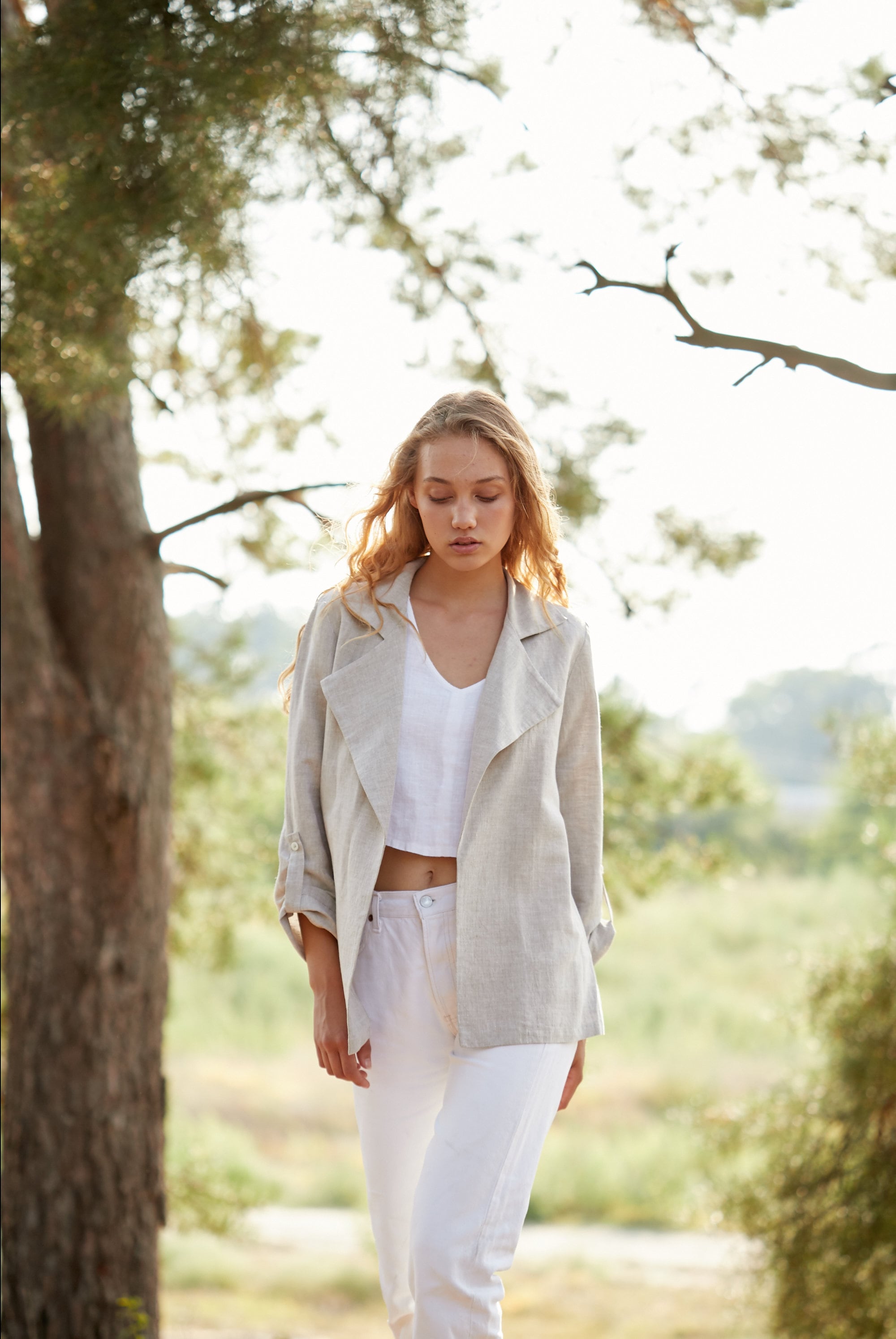 Natural blazer womens Clearance