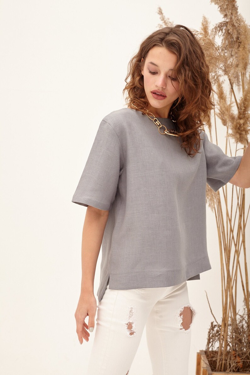 baggy linen tops