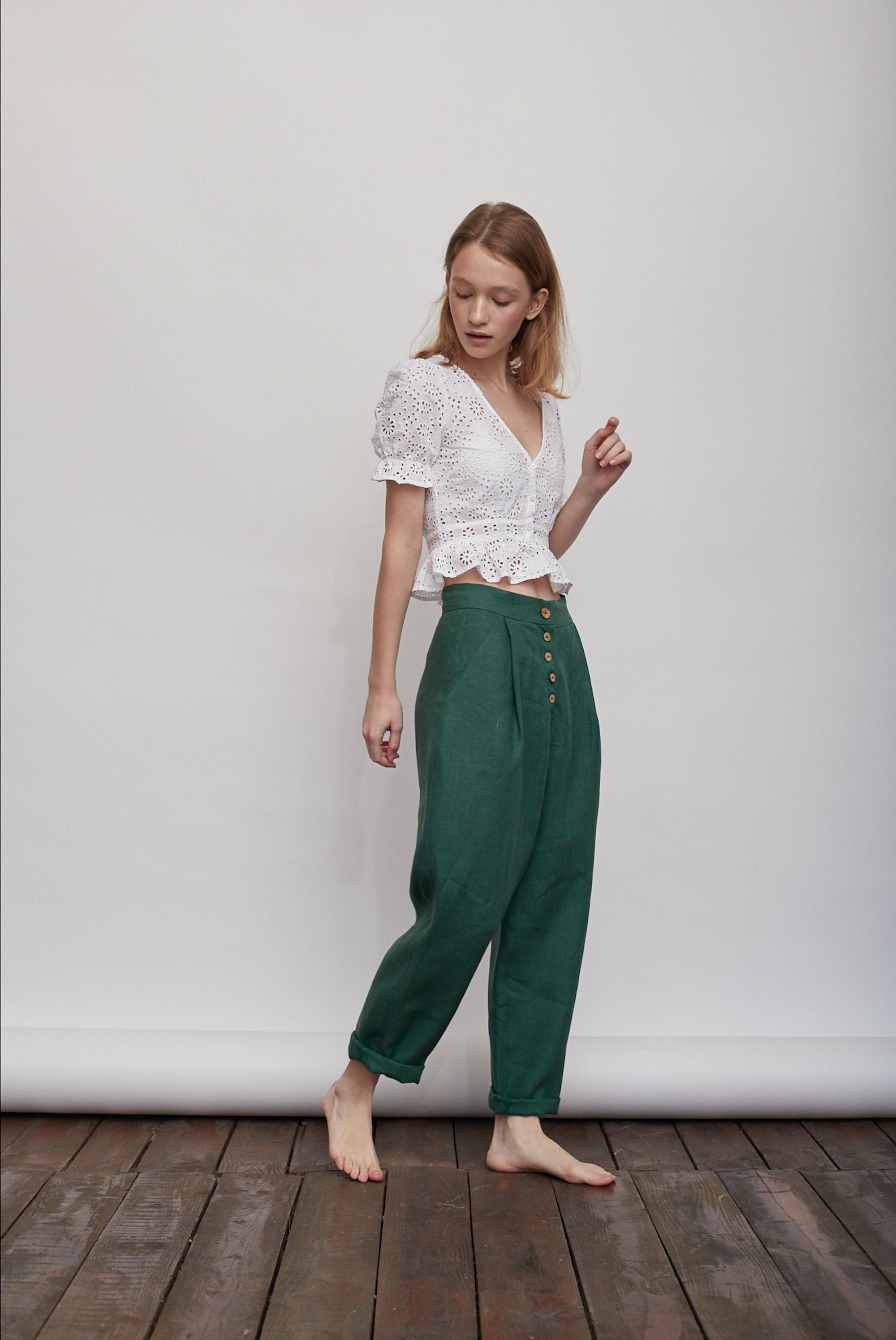 boho linen pants