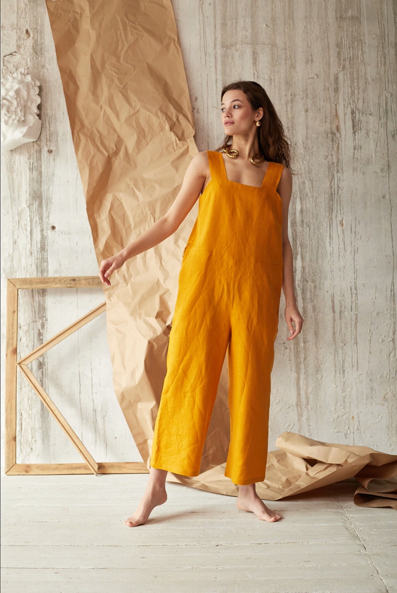 mustard jumpsuit
