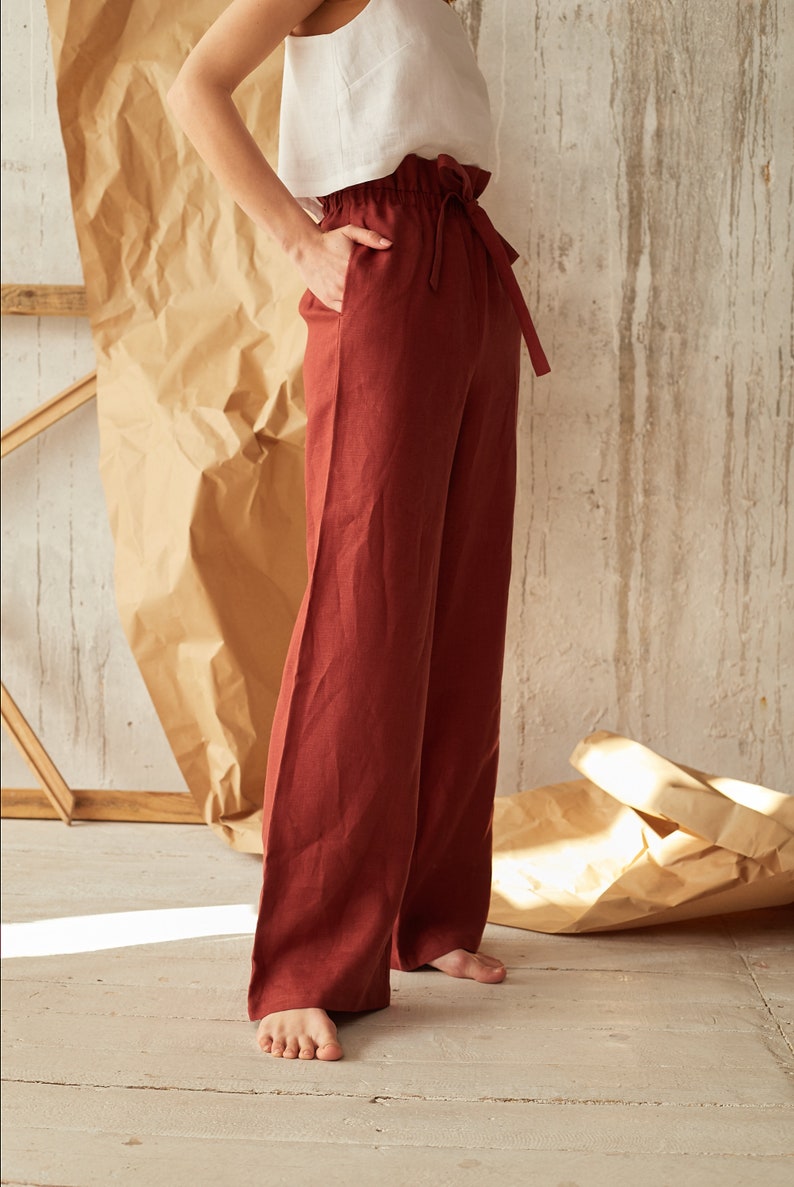 loose linen pants