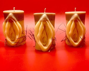 Sasquatch Snatch | Collectors Edition | Bigfoot Vulva Pillar Candle | Unique Novelty Gift