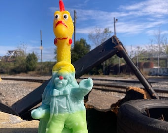 Rubber Chicken Choker Juggling Clown Candle: Hobo Clown Series