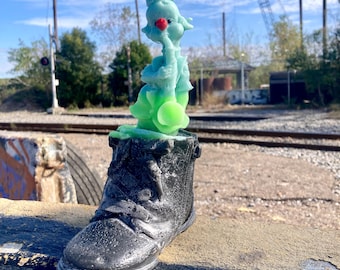 Clown Shoe Serenade Candle Busker: Hobo Clown Series