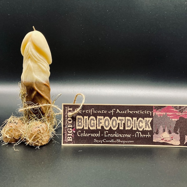 Bigfoot Dick | Collectors Edition | Sasquatch Penis Candle | Unique Novelty Gift
