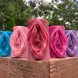 Yoni Blossom: A Vulva Pillar Candle Sexy Candle Shop Lovely Gift