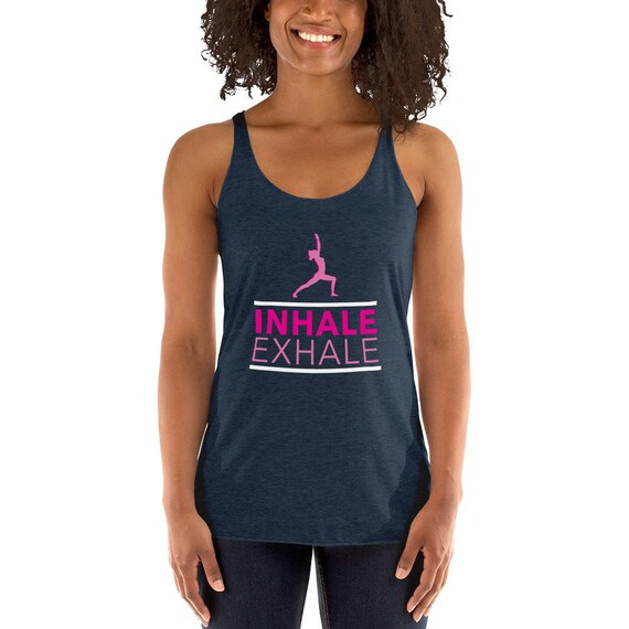 Inhale Exhale Yoga Tank - Meditation Yoga Shirt - Namaste Shirt - Yoga Lover GIFT - Gift for Yoga Lover - Mindfulness Gift - Kundalini Yoga