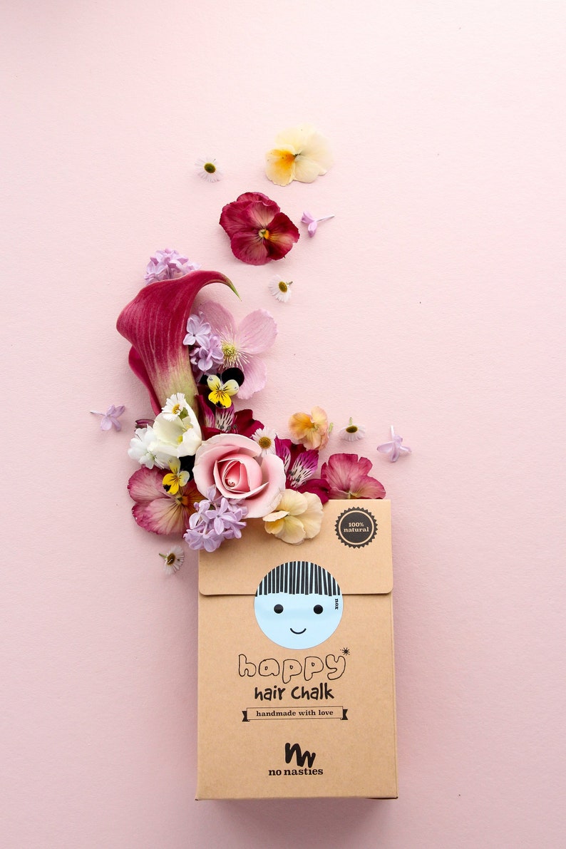 All Natural Kids Hair Chalk Non Toxic Safe For Kids Play Etsy