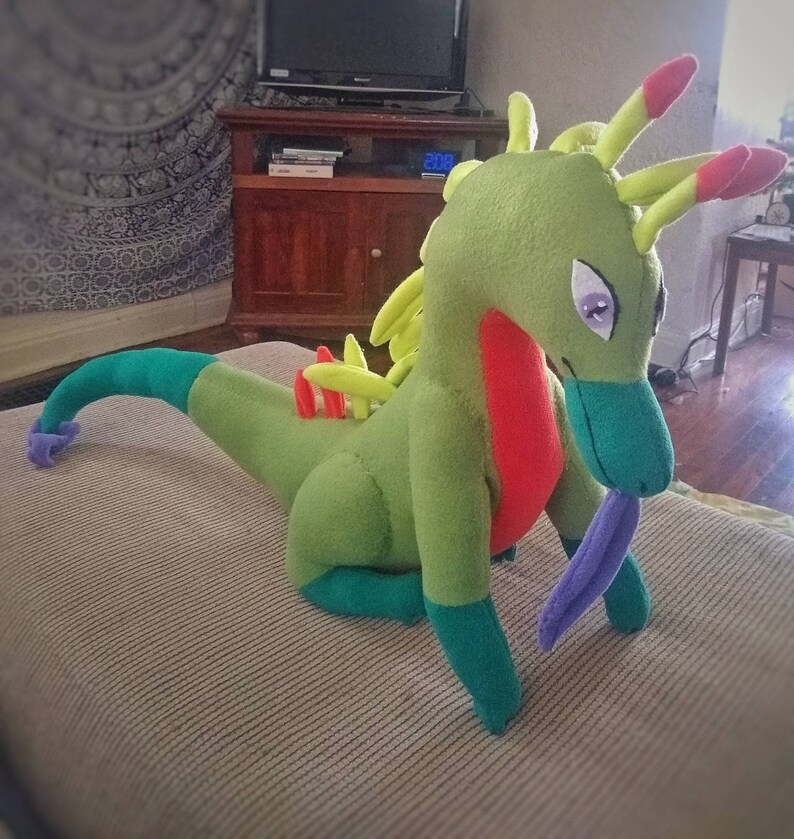 Fantasy Lizard Handmade Plush Etsy