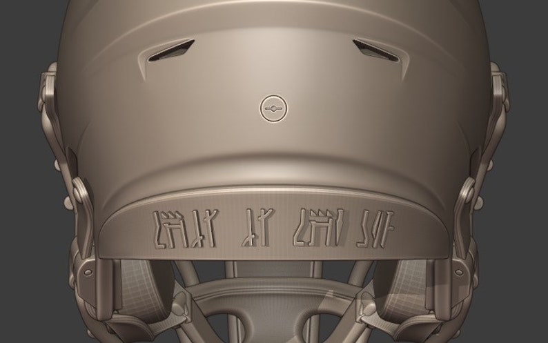 Resin 3D SLA Printed Riddell Speedflex Bounty Hunter Mashup Mini Helmet Kit Replica Unfinished 3D print