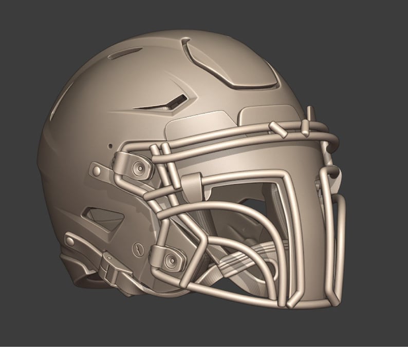 Resin 3D SLA Printed Riddell Speedflex Bounty Hunter Mashup Mini Helmet Kit Replica Unfinished 3D print