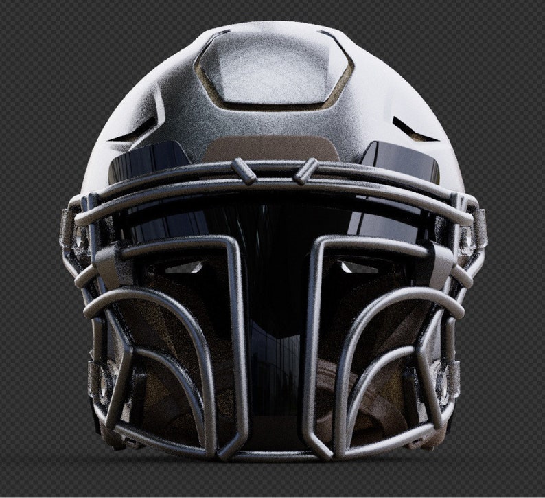 Resin 3D SLA Printed Riddell Speedflex Bounty Hunter Mashup Mini Helmet Kit Replica Unfinished 3D print