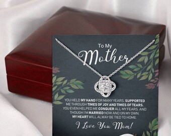 I Love You Mamma Collana Madre, Mamma Regalo, Mamma Collana, Regalo festa della mamma, A Mia Mamma - Ti amo, collana cuori intrecciati, Collana