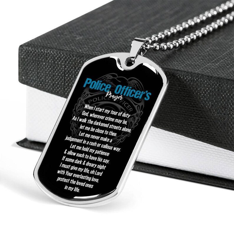 Police Officer/'s Prayer Necklace Gifts for Police Officers