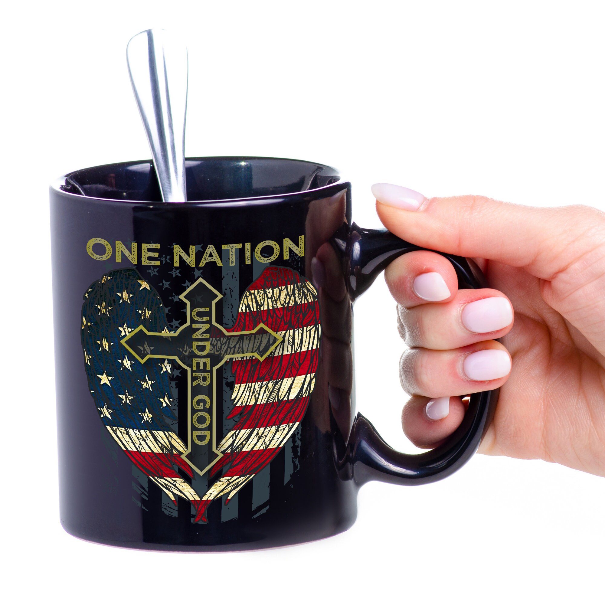 One Nation Under One Cross Mug 11 oz Coffee Mug Gift for Etsy