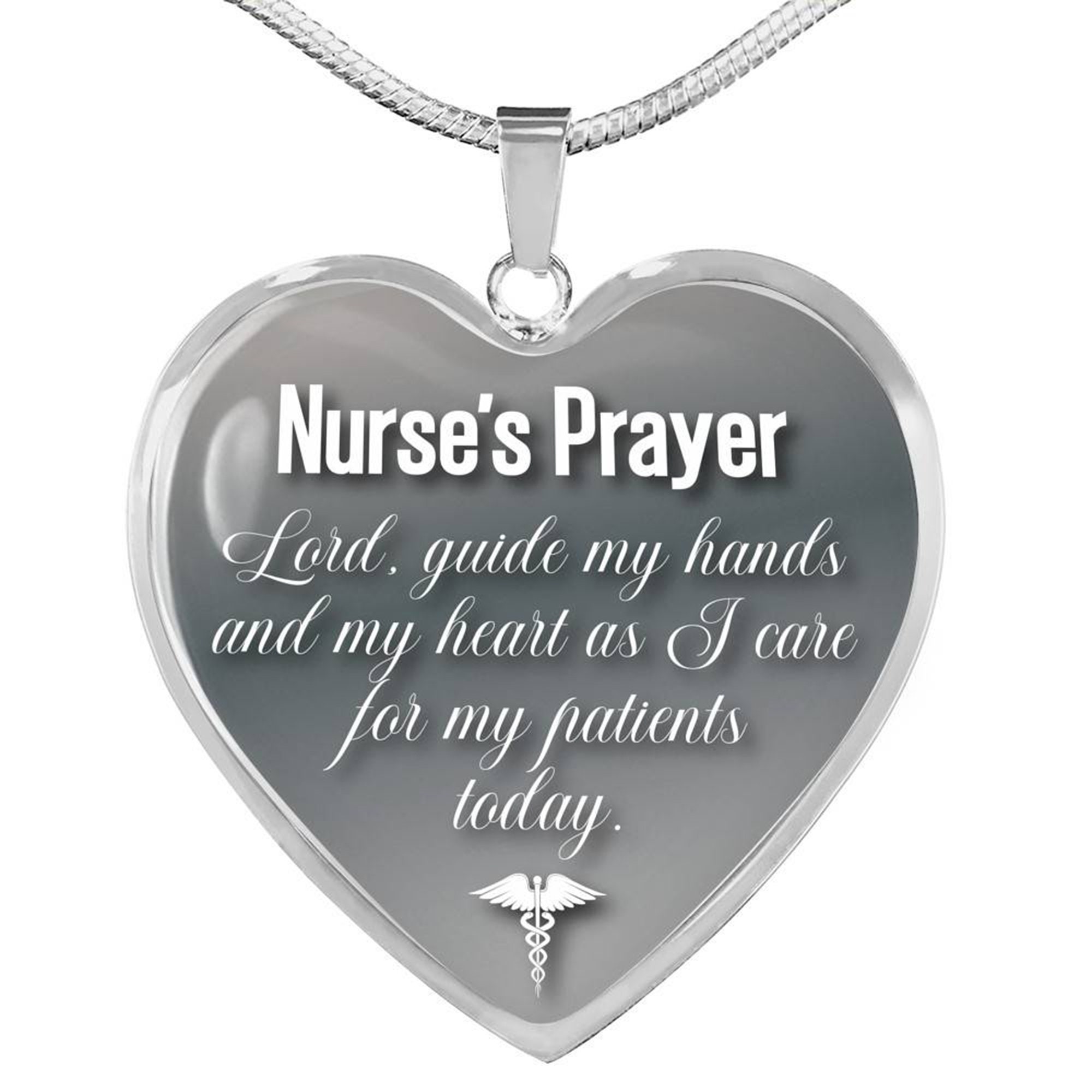 Gift for Nurse, Nurse's Prayer Necklace, Gift for RN ,gift for CNA