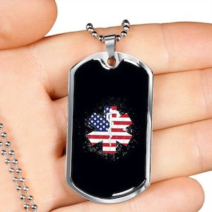 EMT Star Of Life Dog Tag Necklace, EMS, Paramedic, Dog Tag, Ball Chain, EMT Gifts, Star , Medical, Hospital, Rescue, Necklace