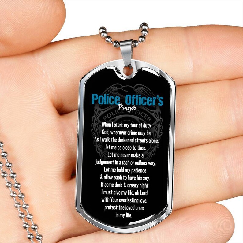 Police Officer/'s Prayer Necklace Gifts for Police Officers