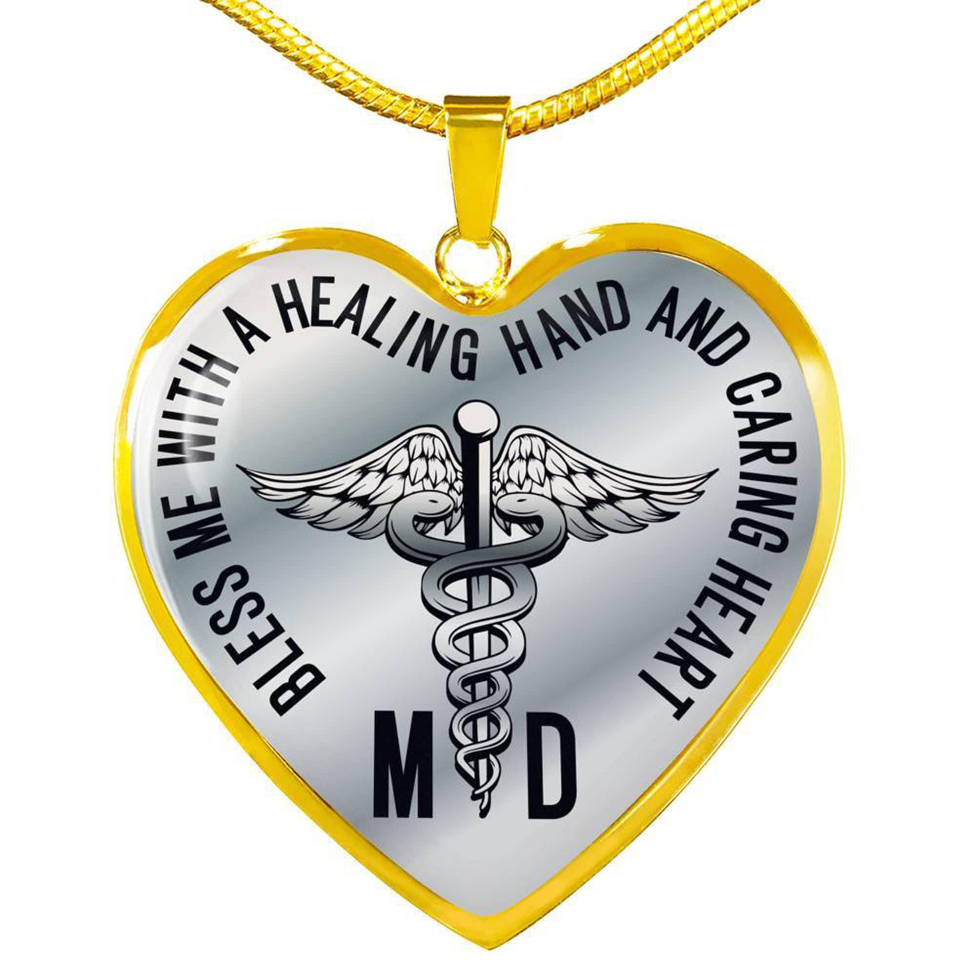 Medical Doctor Necklace , MD Necklace, Med Student Gift,physicians