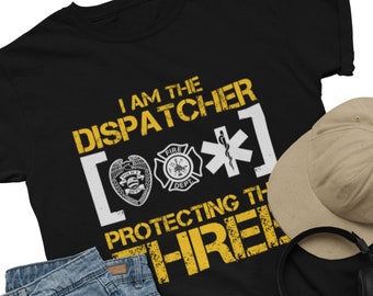 Jag är trafikledaren, polis, brandman, ambulanssjukvårdare, sjuksköterska, present till honom, present till henne, USA, amerikansk t-shirt, t-shirt