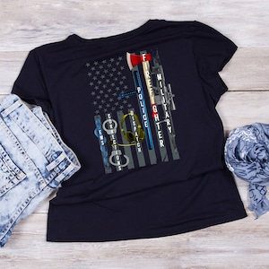 First Responders Hero Flag T-Shirt, Tank Top, EMT Nurse Firefighter Police Corrections Dispatch Military Thin Line, T shirt