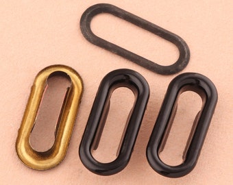 25mm Black cotton twill EYELET tape 6mm Antique Gold//Brass sold by the yard