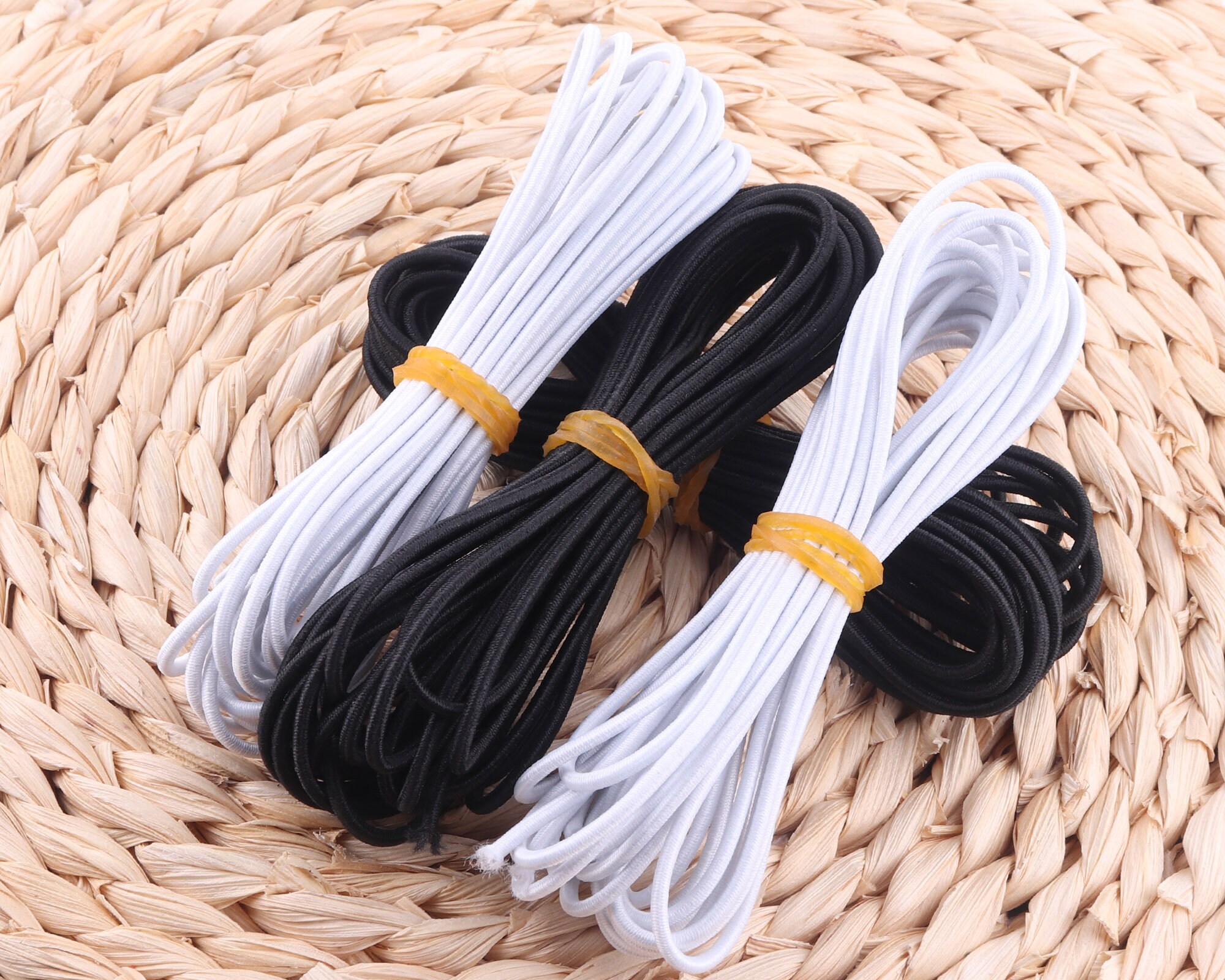 1.5mm White Round Mask Elastic Cord for Face Mask Stretch Cord - Etsy