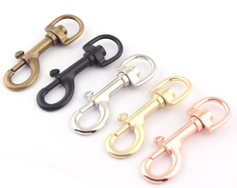 15mm rose gold Swivel Clasps claw,big dog collar hardware,trigger Lobster Clasp Purse bag Handbag webbing fabric hardware keyring clip