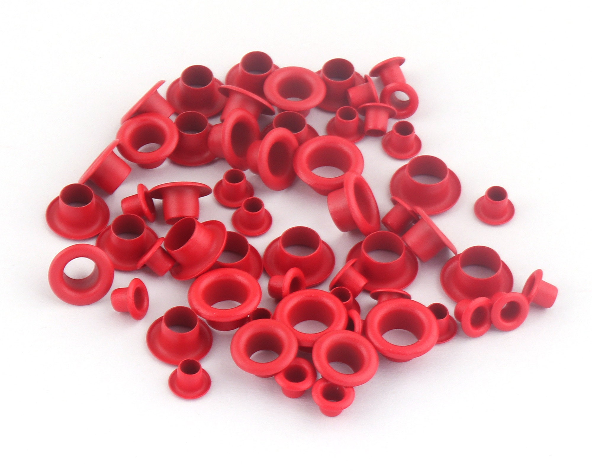 36mm Tiny Red Eyelets Grommets With Washers Metal Grommets Etsy