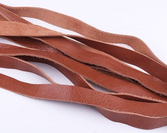 3/4" Leather purse strap,orange Leather For Belt,Italian natural Leather,flat calf Leather Strips,Cowhide Leather For Bag Straps craft diy