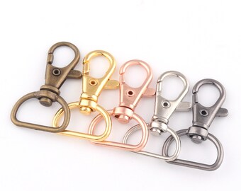 20mm Swivel Clasps griffe, crochet de chien pivotant en or rose, fermoir de gâchette, sac à main de sac à main de sac à main de sac à main, sangle Clip de sac à main, fermoir de porte-clés