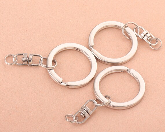 DIY Crafts Round Swivel Snap Hooks Key Rings Chain Jump Rings Mini Screw  Metal for Lanyard, ID, Bags, Wallets, Luggage DIY Making Hardware (1 Pc  Slide Buckle, Antique Silver) Key Chain Price in India - Buy DIY Crafts  Round Swivel Snap Hooks Key