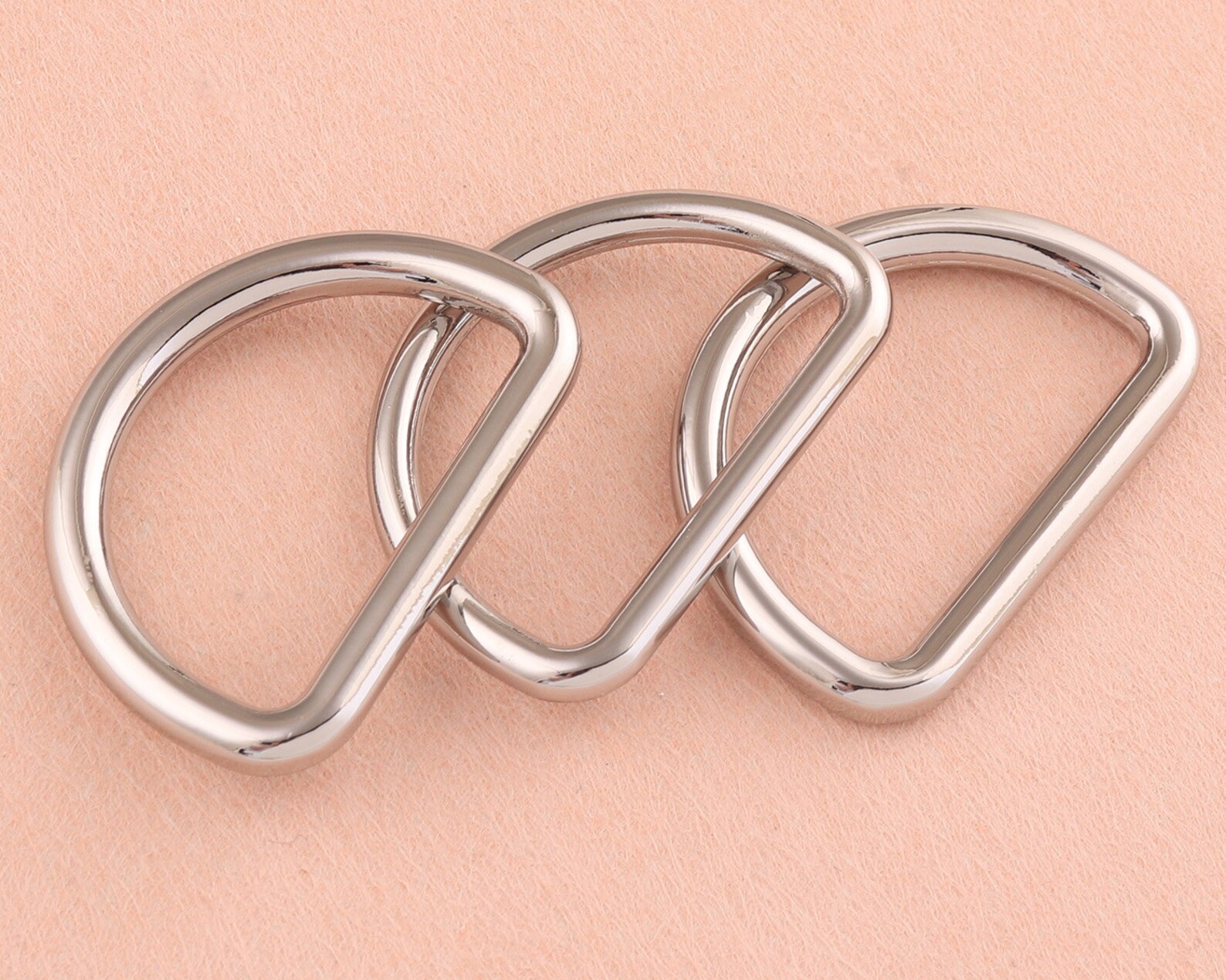 32mm D Ring Slide Buckles Loopsilver Metal D Rings Belt Strap Etsy UK