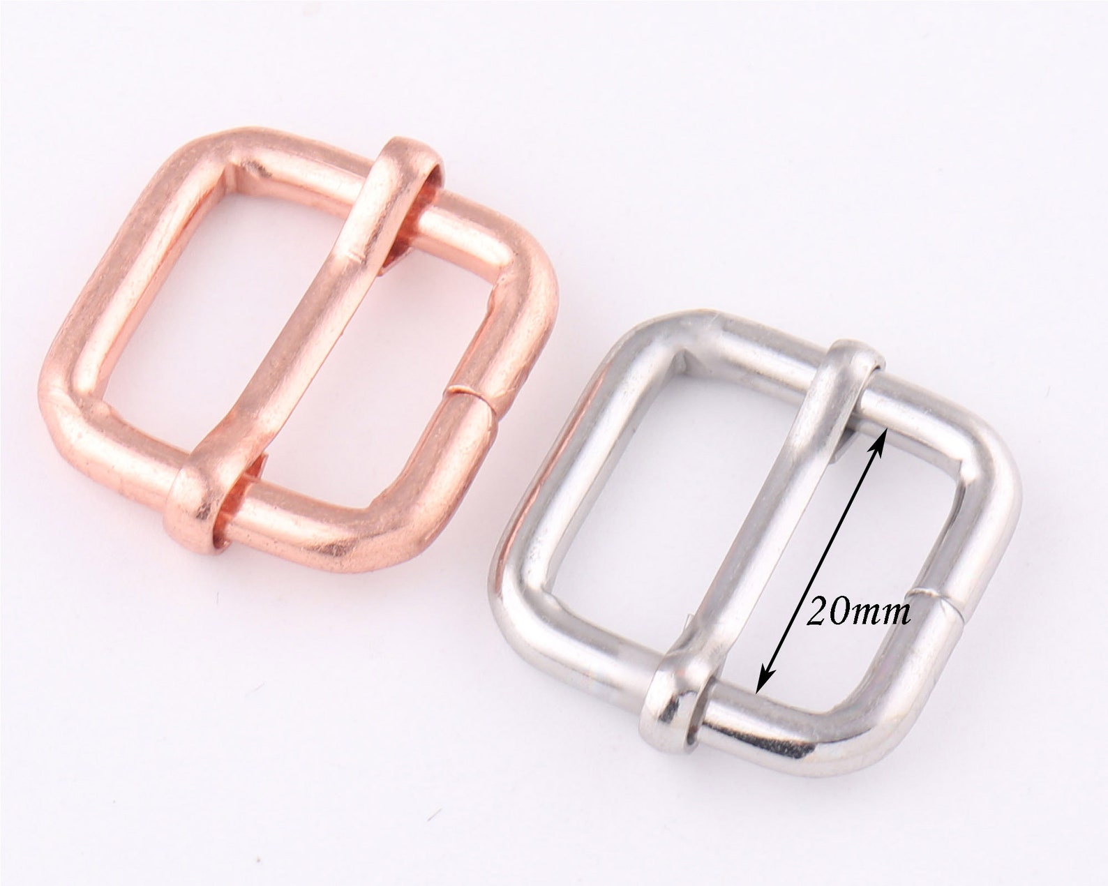20mm rose gold Adjustable Belt Buckle Slide bar BucklesMetal Etsy