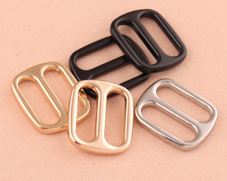 19mm Silver Adjustable Belt Buckle Slide Bucklesrectangle Etsy