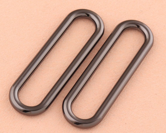 25 PCS Metal Loop Oval Ring Clips Hook for Leather Purse Bag Handbag Strap  1 1.25 1.5 25mm 32mm 38mm