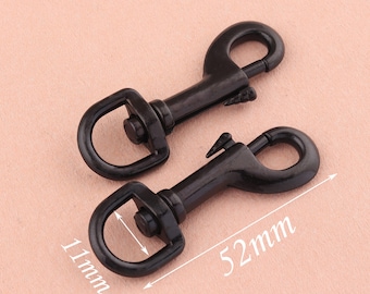 11mm Swivel Clasp claw,swivel hook,black dog hook,alloy heart swivel clasps,Lobster Clasp Purse Clasps,strap Purse hook,Handbag Snap 6pcs