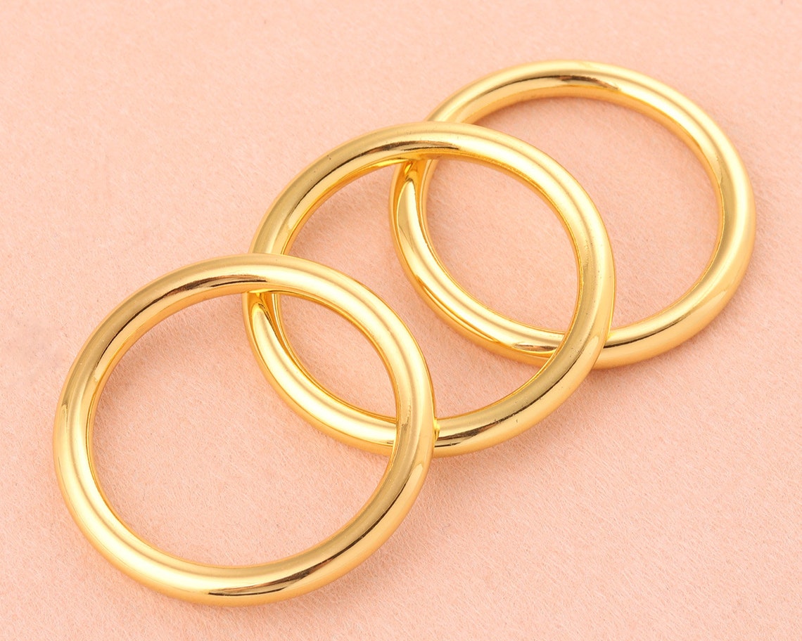 30mm Metal O Rings Welded Metal Loops Gold Round Formed Strap Etsy