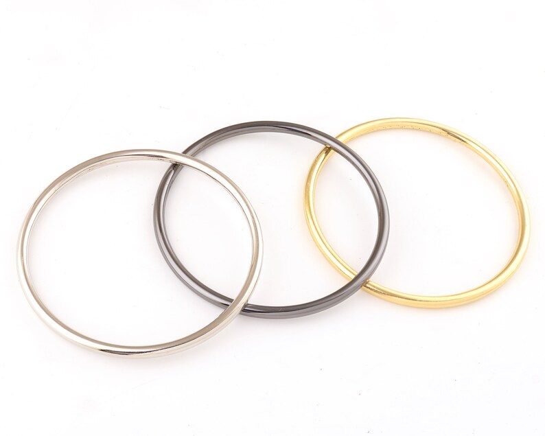 1490mm Metal O Rings Welded Metal Loops Silver Round Strap Etsy