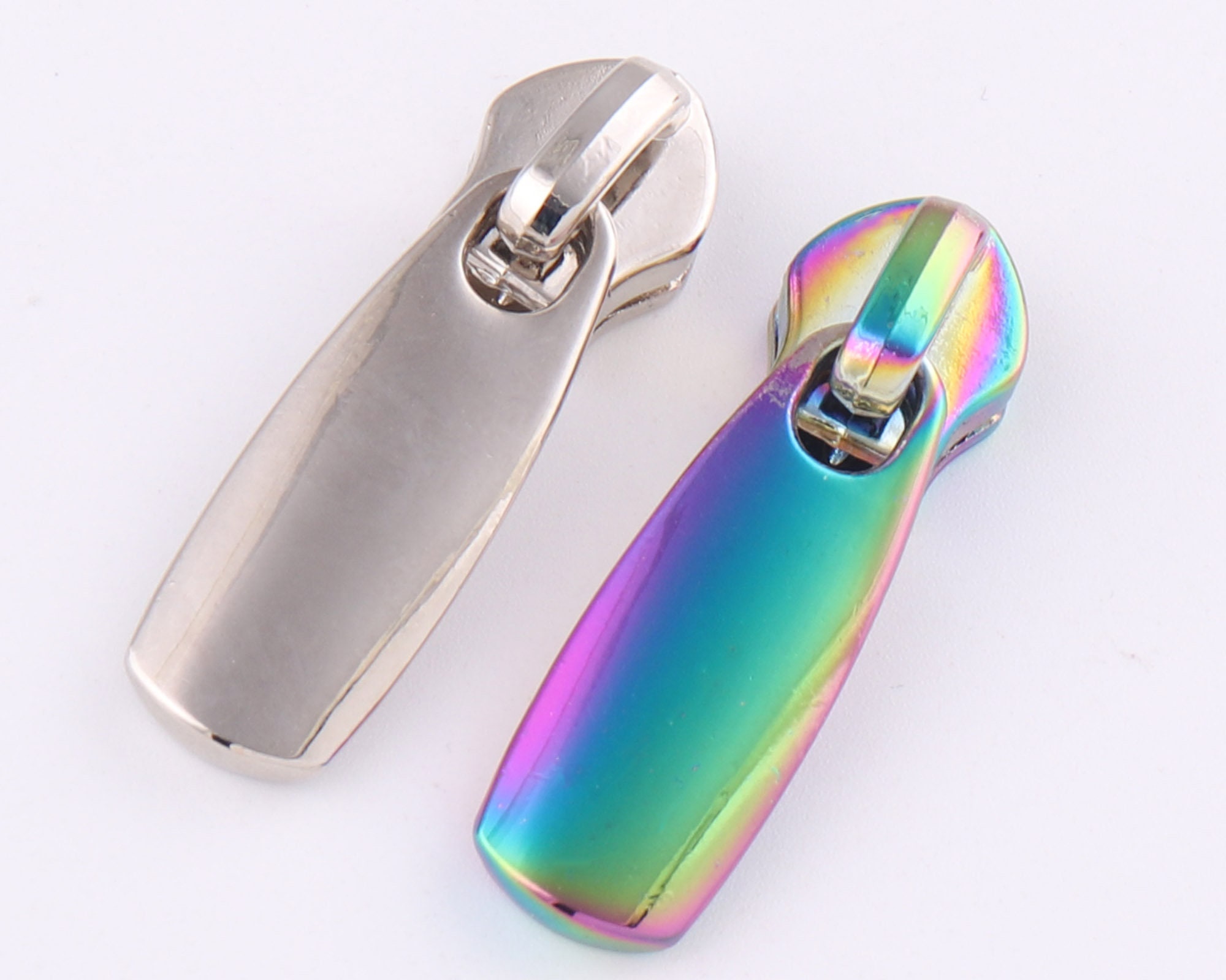 Rainbow 5 zipper heads pullermetal zipper pullcanvas nylon Etsy