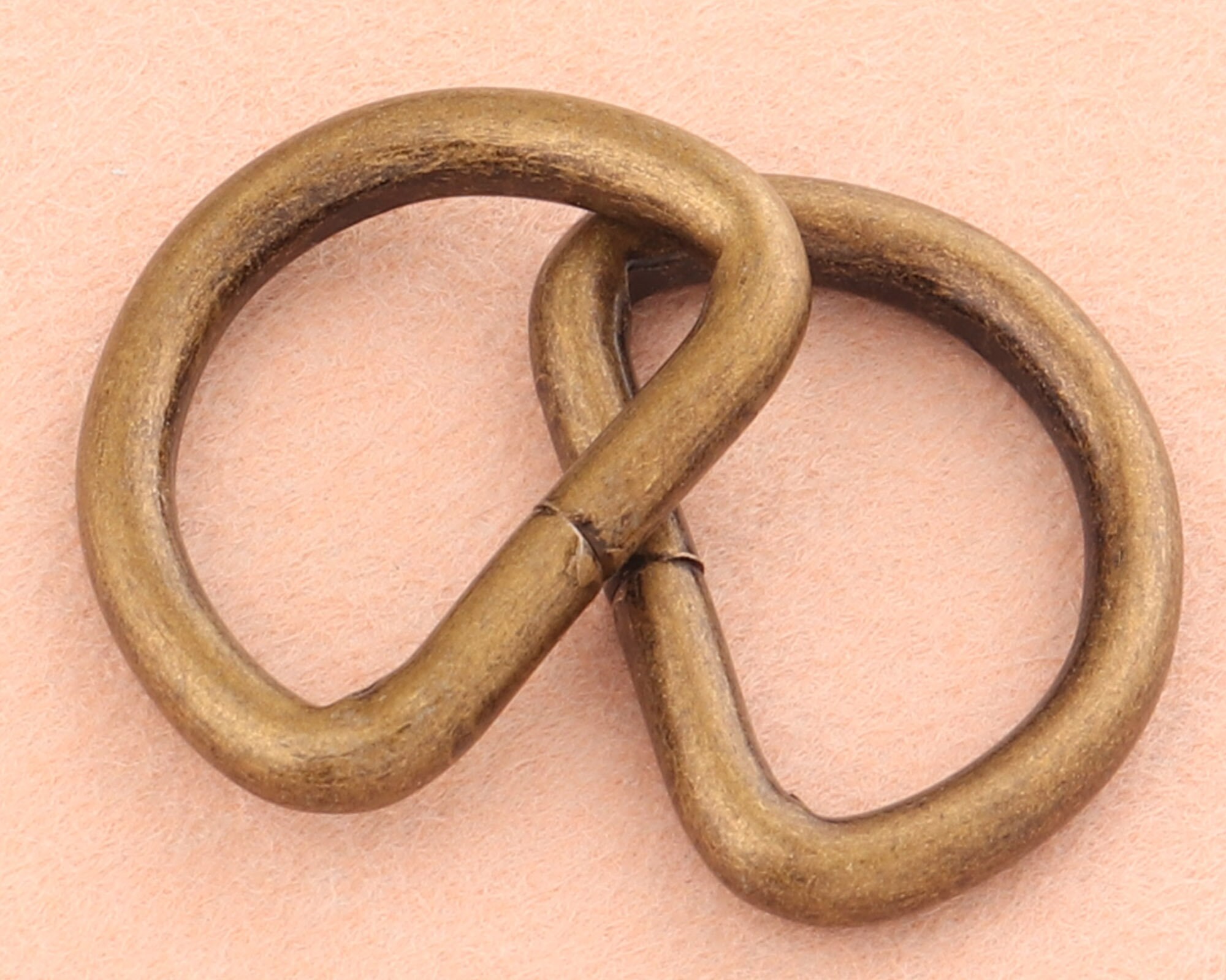19mm bronze D Ring slide adjustable buckles LoopMetal D rings Etsy